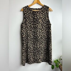 VTG Y2K KIKO Corduroy Dress boho Sz M animal print Comfort Thermal Classic